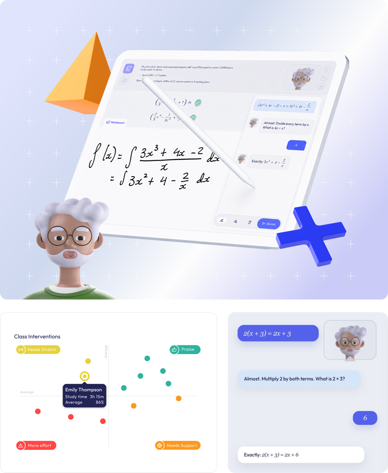 Tutor AI de Materact: resolución guiada paso a paso e intervenciones de clase