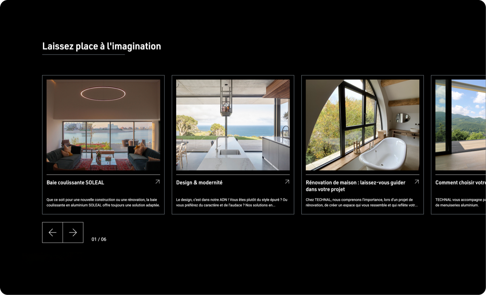 Galería de inspiración de Technal — «Laissez place à l’imagination»